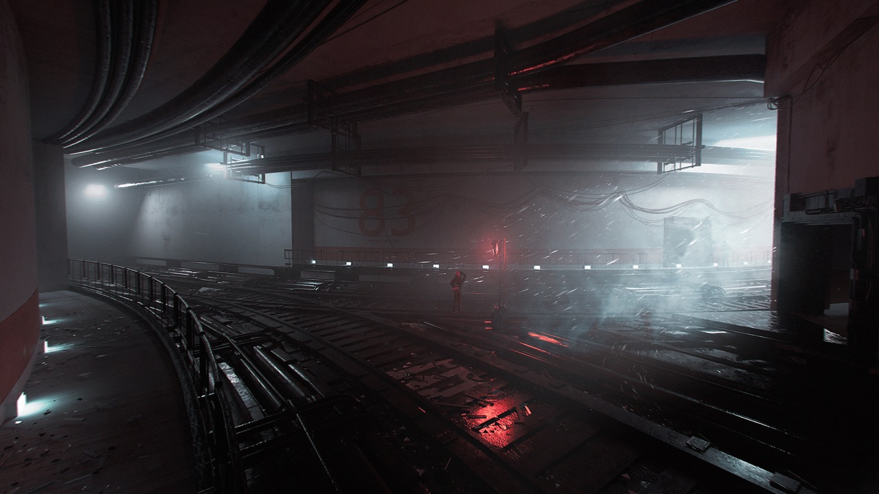 Arc Raiders key art showing the game's sci-fi world and combat encounters that helped drive 14 million sales