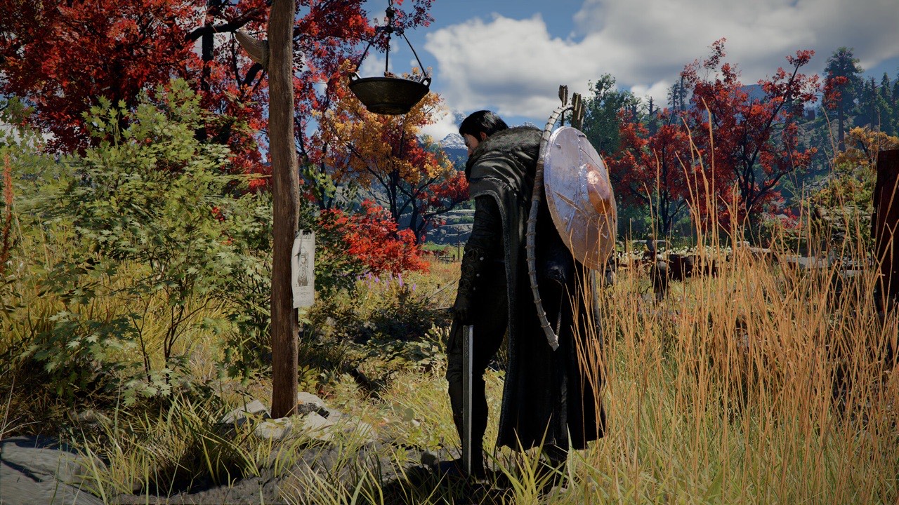Crimson Desert sweeping landscape showing the open-world fantasy setting