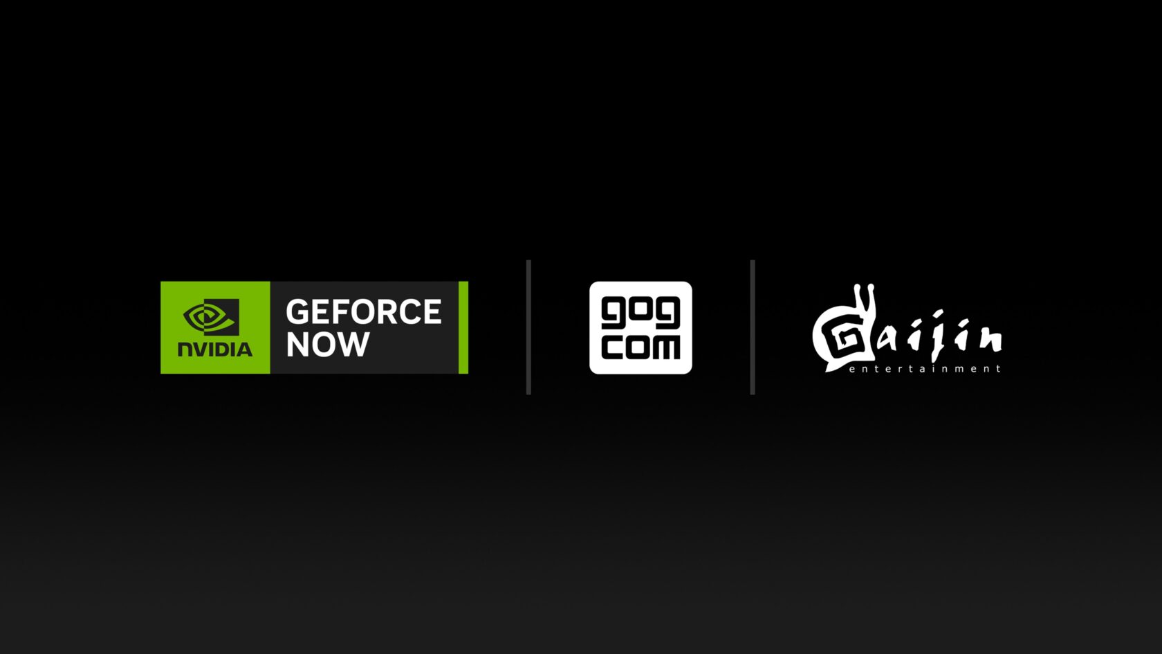 GeForce NOW interface showing account linking options for Xbox Game Pass, Ubisoft+, and GOG library synchronization