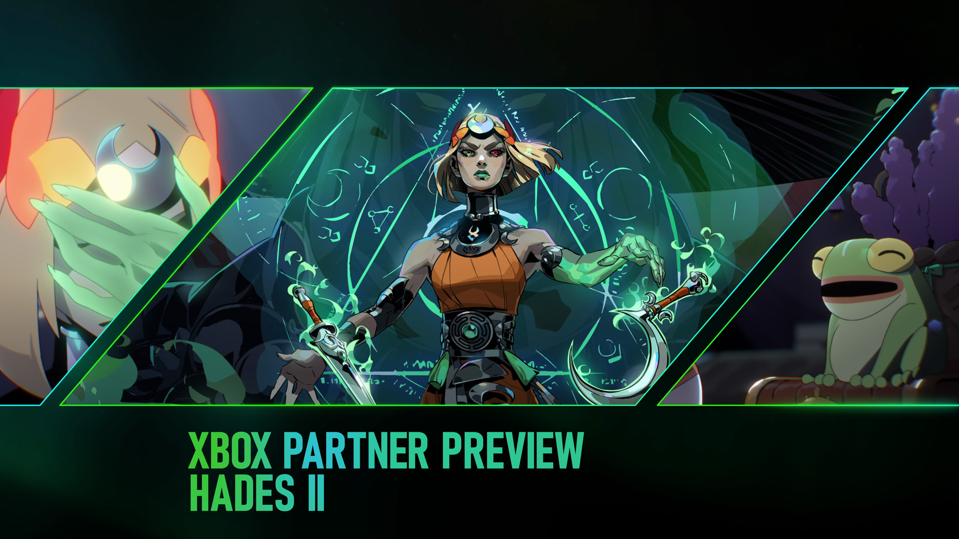 Hades II promotional image showing the game launching on Xbox Game Pass and console platforms in 2026